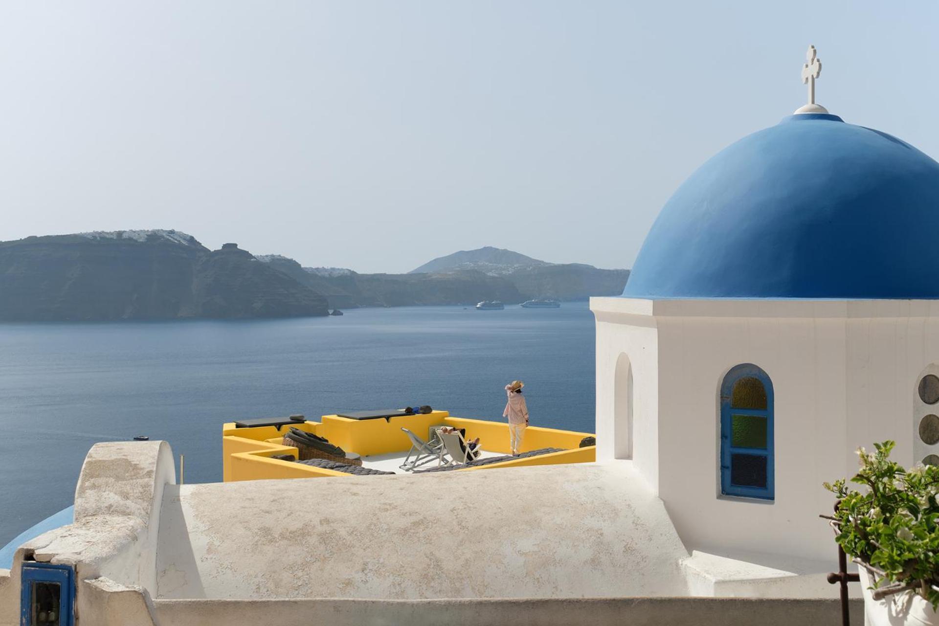 Ilivatos - Elegant Villa On The Caldera'S Edge Ía Kültér fotó