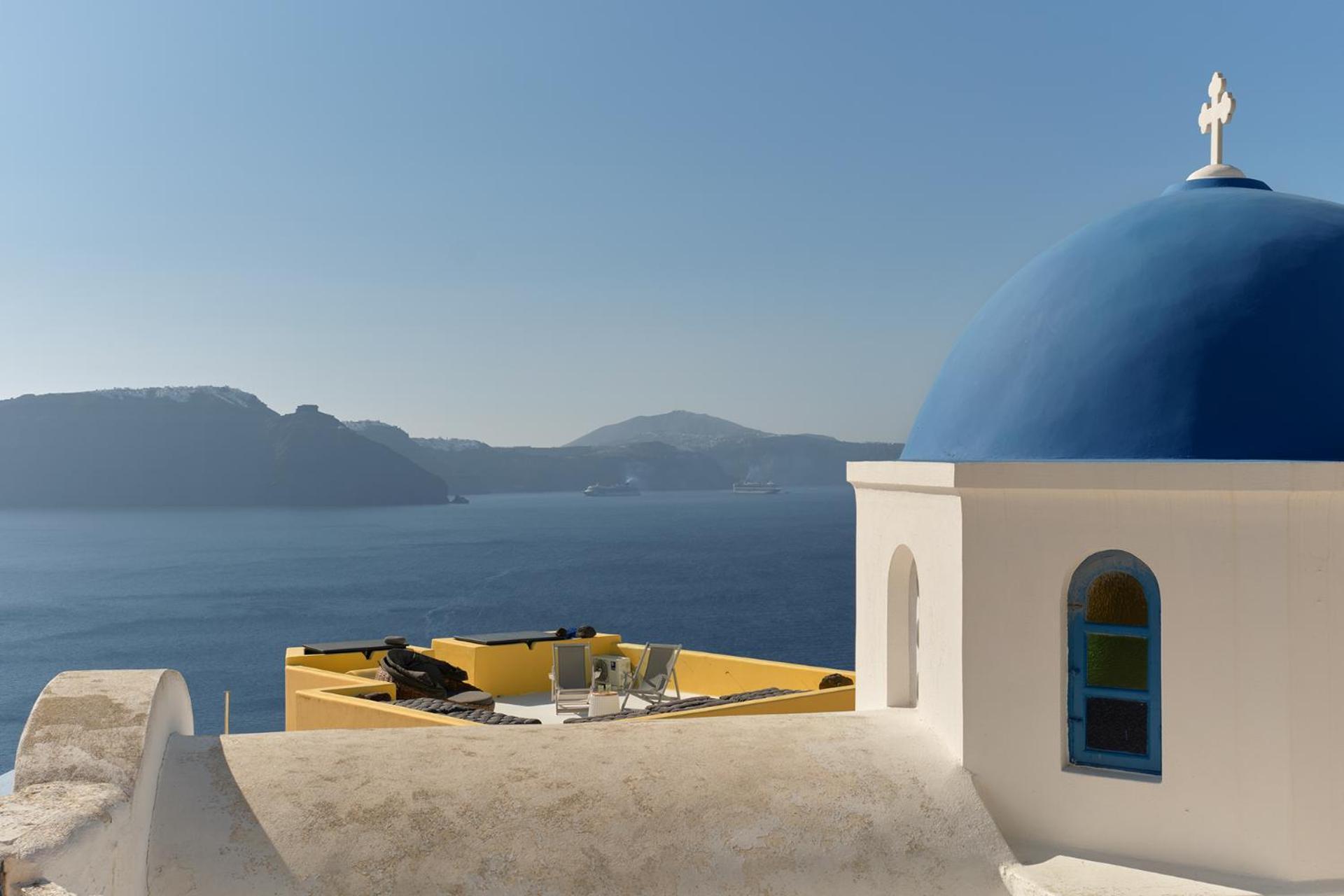 Ilivatos - Elegant Villa On The Caldera'S Edge Ía Kültér fotó